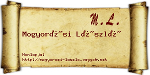 Mogyorósi László névjegykártya